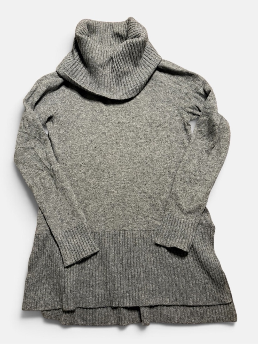 Kenner 100% 2-Ply Cashmere Cowl Neck Sweater Tunic Italy S